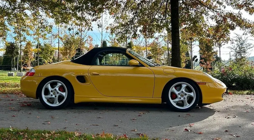 Gebraucht Porsche Boxster S 252 PS (185 kW) 2002 Gelb Cabrio