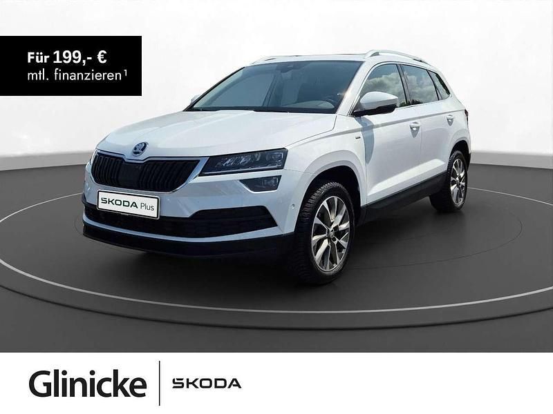 Moonweiss metallic Gebraucht 2022 Skoda Karoq Ambition SUV | 28.970 € (Guter Preis) - Bild 1/2
