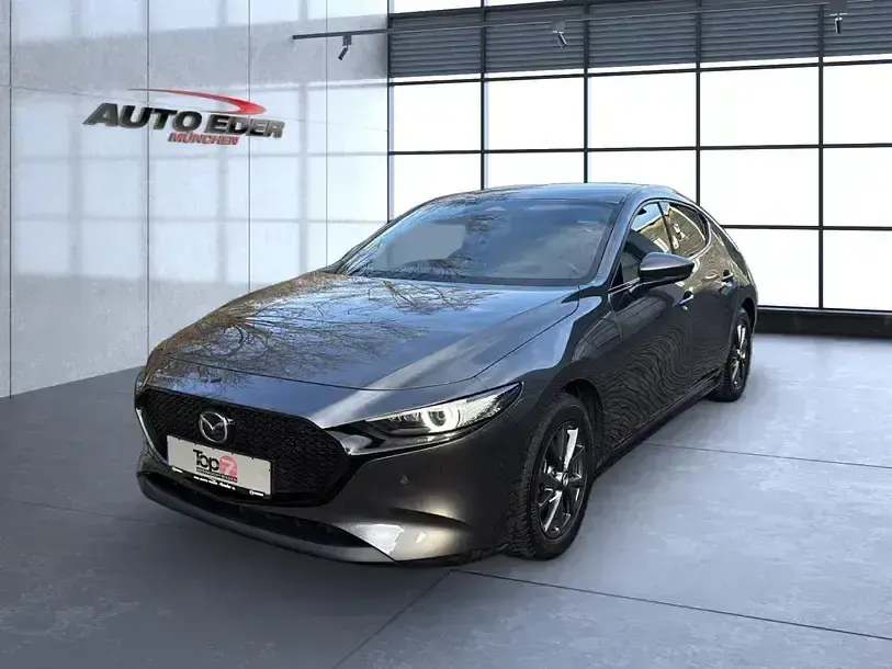 Gebraucht Mazda 3 Exclusive-Line 186 PS (136 kW) 2023 Machine grey (metallic) Limousine