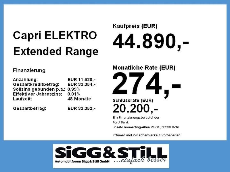 Neu Ford Capri Extended Range 210 kW (286 PS) 2025 Agate black SUV