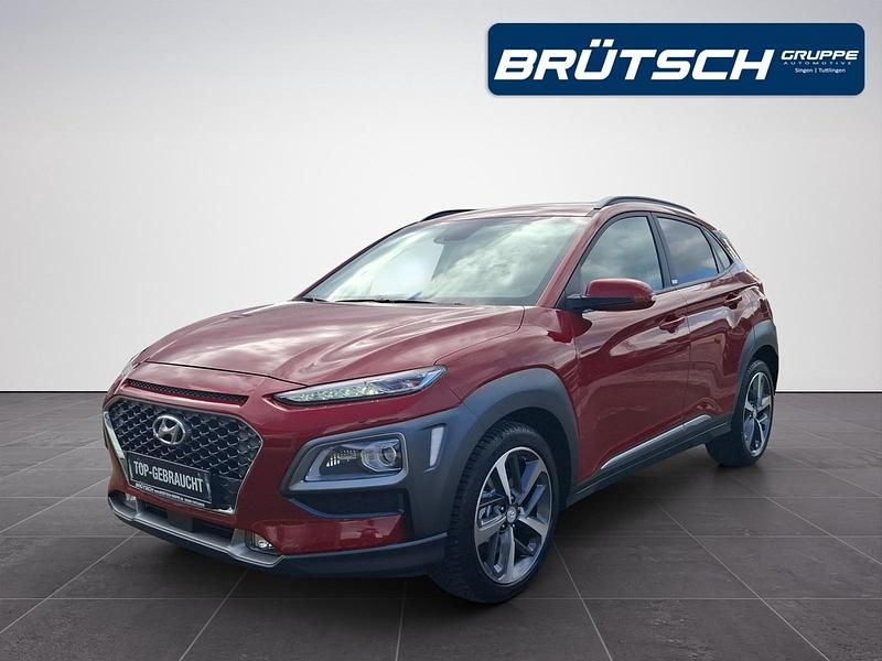 Pulse red / mic metallic Gebraucht 2020 Hyundai Kona Premium SUV | 20.980 € (Fairer Preis) - Bild 1/4