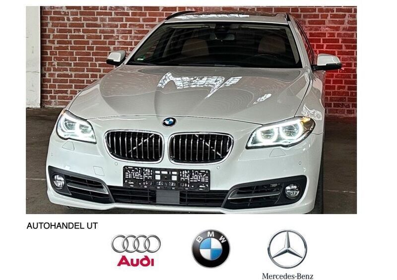Weiß Gebraucht 2014 BMW 520 Sport Line Kombi | 20.800 € (Teuer) - Bild 1/4