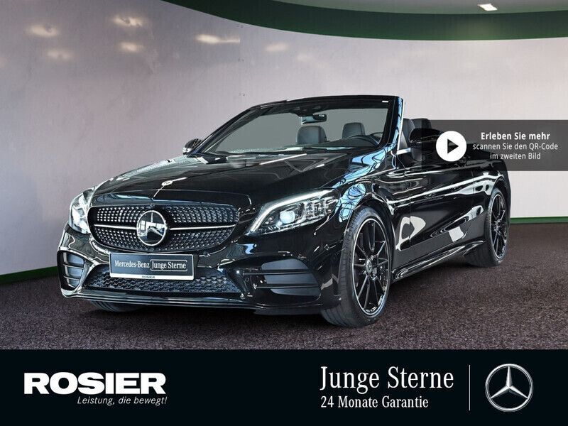 Schwarz Gebraucht 2023 Mercedes C300 AMG Cabrio | 52.350 € (Teuer) - Bild 1/4