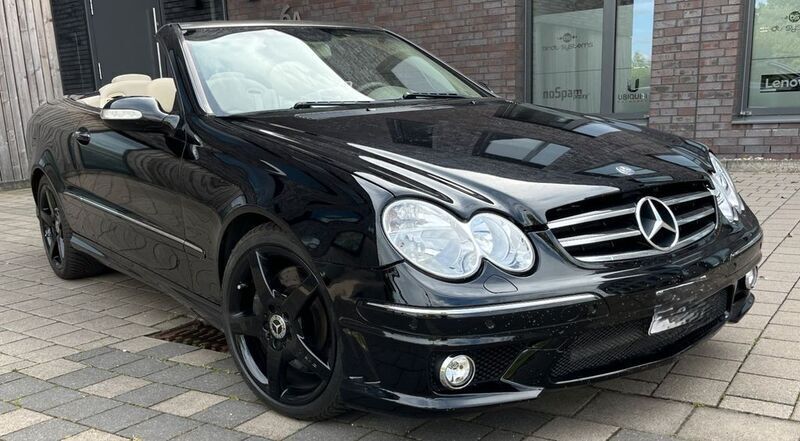 Schwarz Gebraucht 2008 Mercedes CLK500 AMG Cabrio | 14.998 € (Guter Preis) - Bild 1/4