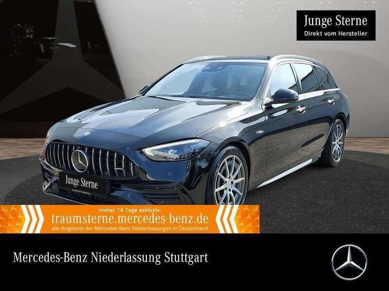 Obsidianschwarz Gebraucht 2023 Mercedes C43 AMG AMG Kombi | 51.890 € (Superpreis) - Bild 1/3