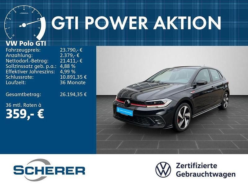 Gebraucht VW Polo GTI 207 PS (152 kW) 2022 Deep black perleffekt (metallic) Kleinwagen