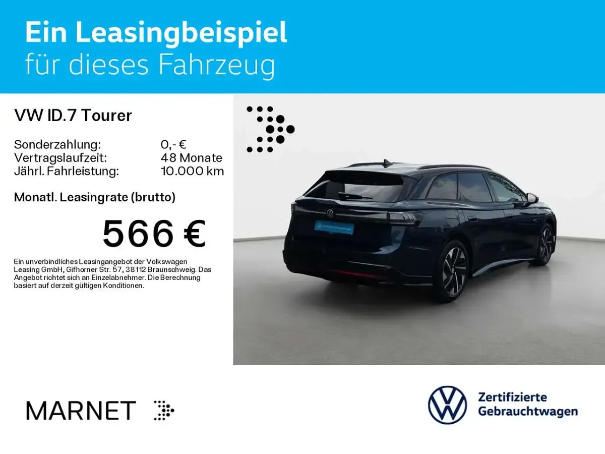 Gebraucht VW ID.7 Pro 210 kW (286 PS) 2025 Blau Kombi