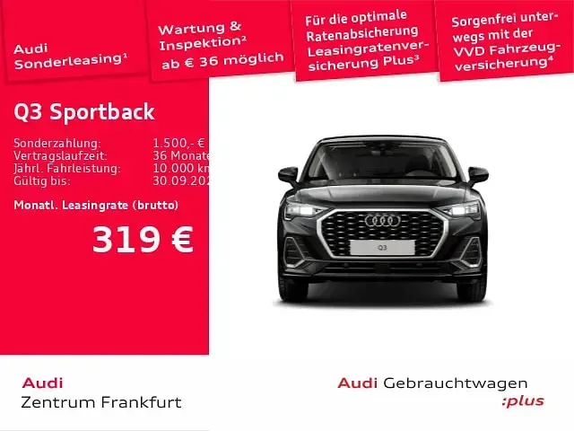 Gebraucht Audi Q3 Sportback Design 150 PS (110 kW) 2025 Mythosschwarz metallic SUV