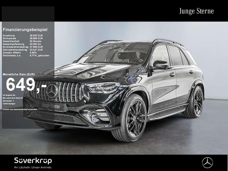Metalliclack obsidianschwarz (metallic) Gebraucht 2024 Mercedes GLE400 AMG SUV | 78.555 € - Bild 1/1