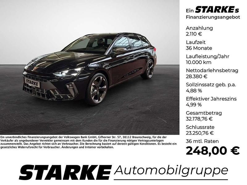 Neu Cupra Leon 150 PS (110 kW) 2025 Mitternachtsschwarz metallic Kombi