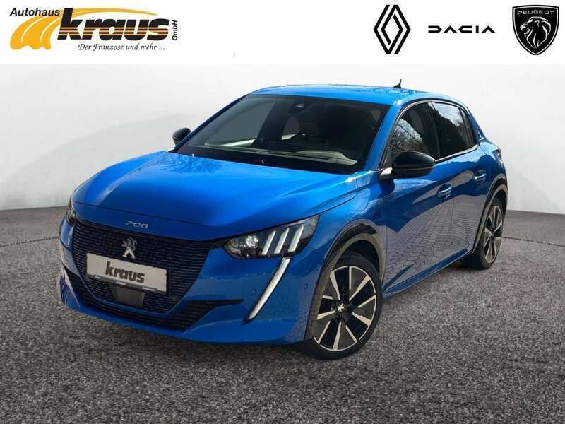 Blau/typ aussenverkleidung met Gebraucht 2020 Peugeot e-208 GT Kleinwagen | 15.877 € (Guter Preis) - Bild 1/4