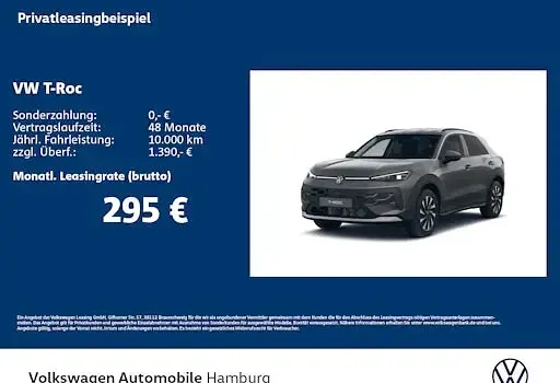 Neu VW T-Roc Life 150 PS (110 kW) 2026 Grau SUV