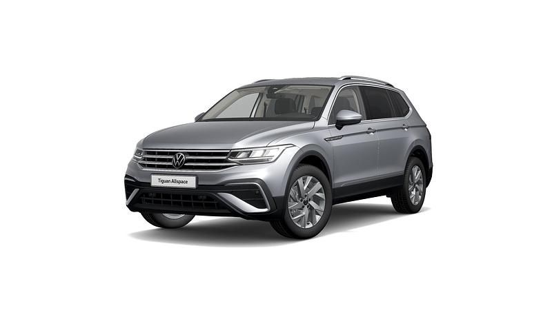 Pyritsilber (metallic) Gebraucht 2022 VW Tiguan Allspace Life SUV | 29.890 € (Superpreis) - Bild 1/3