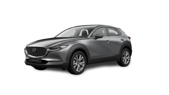 Machine gray (grau) Gebraucht 2024 Mazda CX-30 Nagisa SUV | 25.480 € (Guter Preis) - Bild 1/4