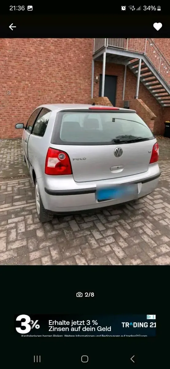 Gebraucht VW Polo 75 PS (55 kW) 2002 Grau Kleinwagen