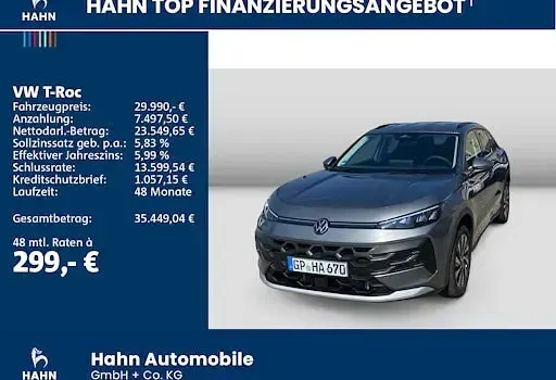 Gebraucht VW T-Roc Life 116 PS (85 kW) 2026 Grau SUV