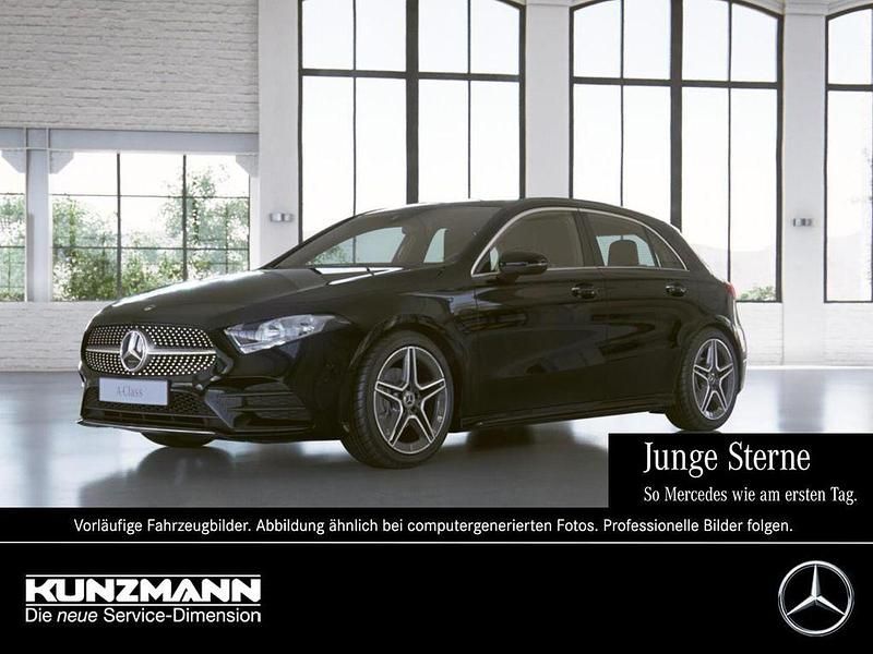 Nachtschwarz Gebraucht 2022 Mercedes A180 AMG Limousine | 24.790 € (Fairer Preis) - Bild 1/4
