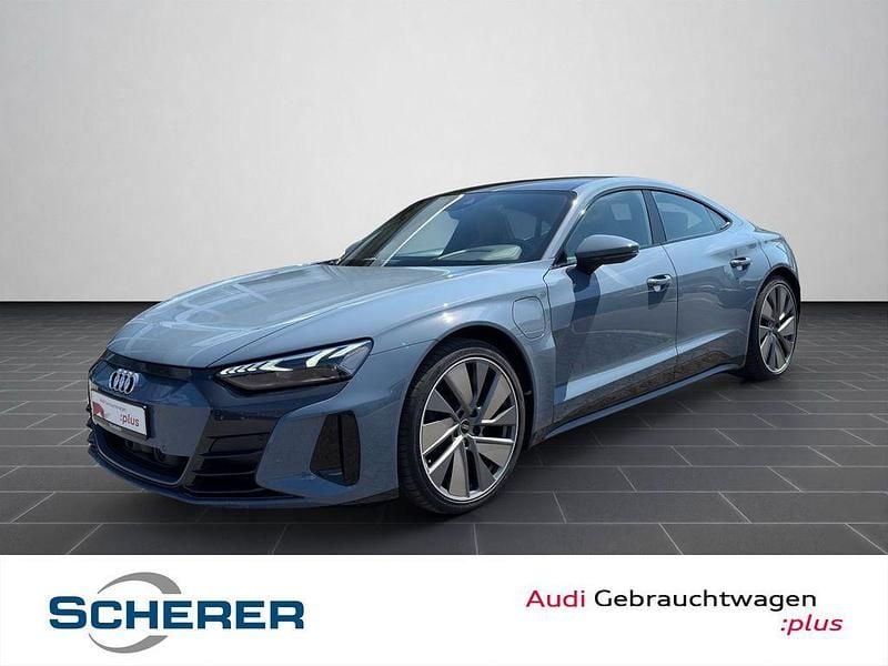 Kemoragrau metallic (metallic) Gebraucht 2022 Audi e-tron GT quattro Ambiente Limousine | 45.500 € (Superpreis) - Bild 1/4