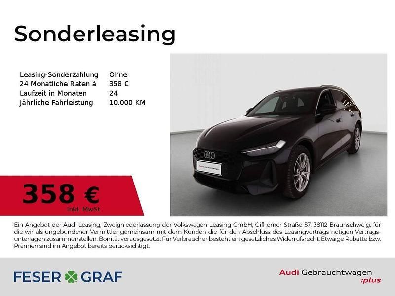 Mythosschwarz metallic Gebraucht 2025 Audi A5 Ambiente Kombi | 48.140 € - Bild 1/3