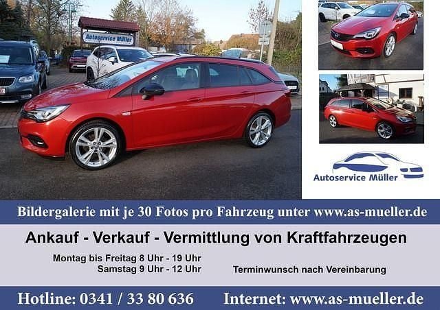 Dunkelrot (metallic) Gebraucht 2021 Opel Astra Ultimate Kombi | 12.450 € (Fairer Preis) - Bild 1/4