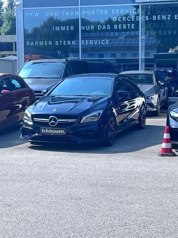 Blau Gebraucht 2018 Mercedes CLA45 AMG Shooting Brake AMG Kombi | 34.199 € (Etwas zu teuer) - Bild 1/4