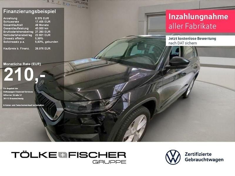 Schwarzmagic perleffekt (metallic) Gebraucht 2022 Skoda Kodiaq Tour SUV | 28.976 € (Guter Preis) - Bild 1/4