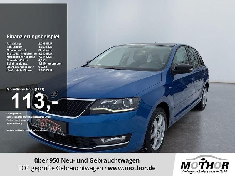 Raceblau Gebraucht 2017 Skoda Rapid Drive Limousine | 9.927 € (Fairer Preis) - Bild 1/4