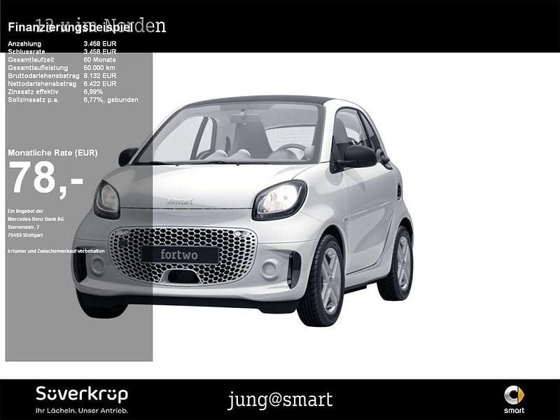Weiß Gebraucht 2021 Smart ForTwo Electric Drive Coupé | 9.880 € (Fairer Preis) - Bild 1/2