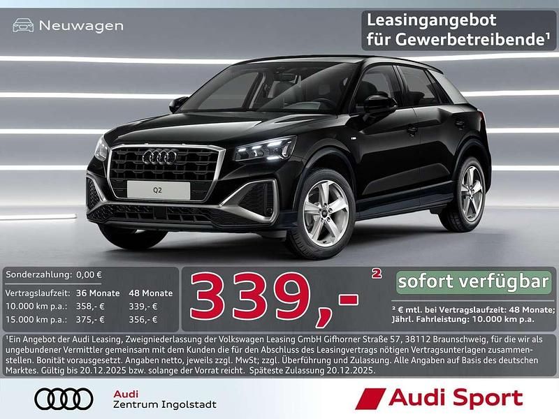 Mythosschwarz Neu 2025 Audi Q2 S-Line SUV | 35.900 € (Superpreis) - Bild 1/3