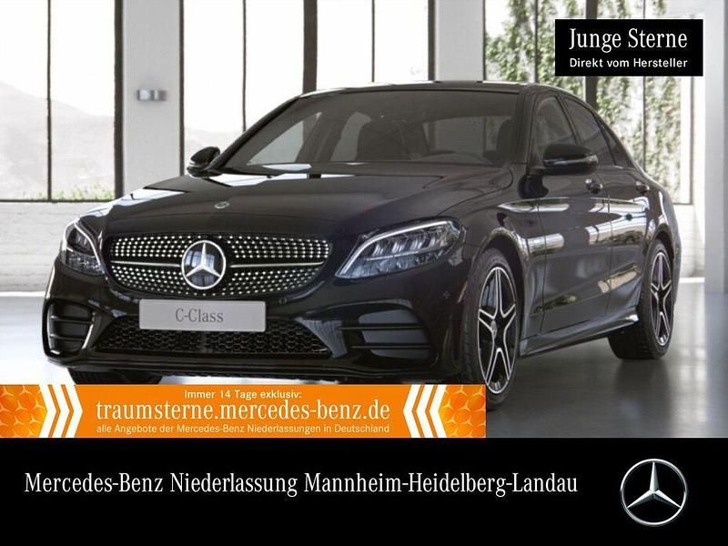 Schwarz Gebraucht 2021 Mercedes C300e AMG Limousine | 29.490 € (Superpreis) - Bild 1/3