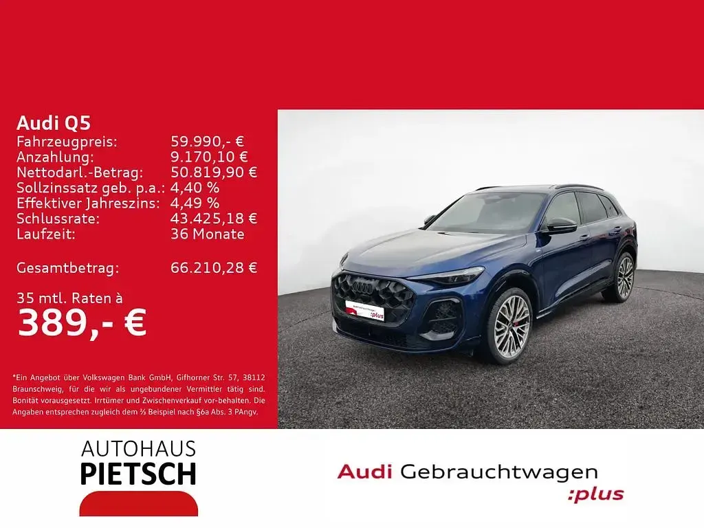 Gebraucht Audi Q5 Edition .1 204 PS (150 kW) 2025 Navarrablau metallic SUV