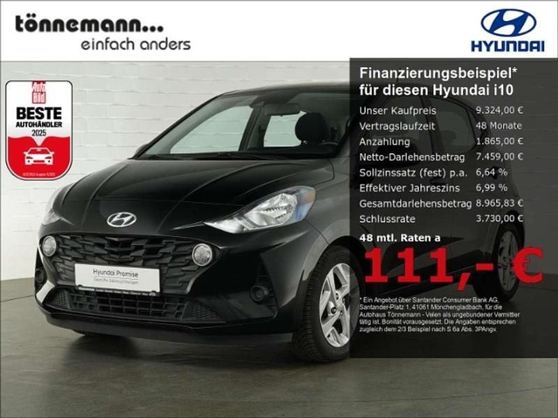 Schwarz Gebraucht 2022 Hyundai i10 Trend Kleinwagen | 9.324 € (Guter Preis) - Bild 1/3