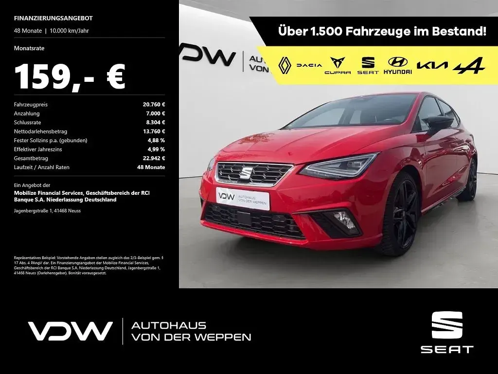 Gebraucht Seat Ibiza Black Edition 150 PS (110 kW) 2023 Kleinwagen