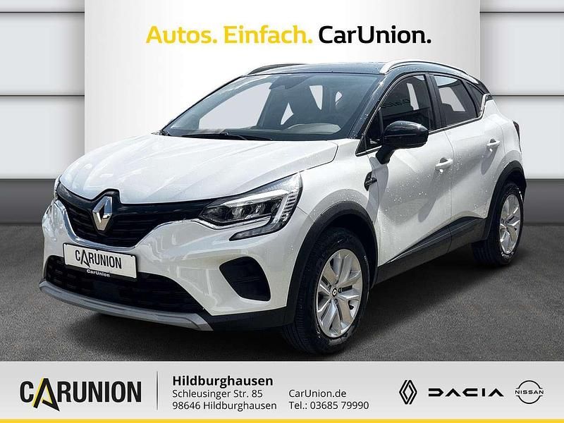 Perlmuttweiß metallic, black pearlschwarz metall Gebraucht 2024 Renault Captur Equilibre SUV | 23.080 € (Fairer Preis) - Bild 1/4