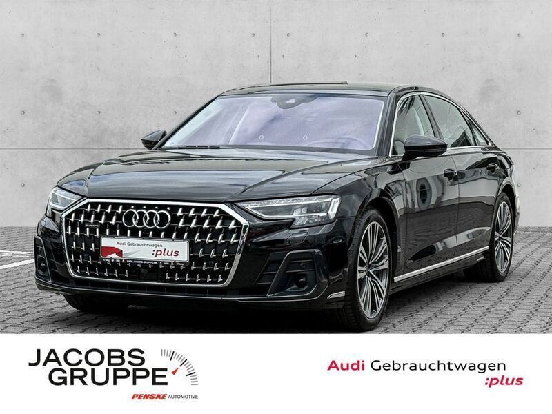 Mythosschwarz metallic Gebraucht 2024 Audi A8L Ambiente Limousine | 71.840 € (Superpreis) - Bild 1/4