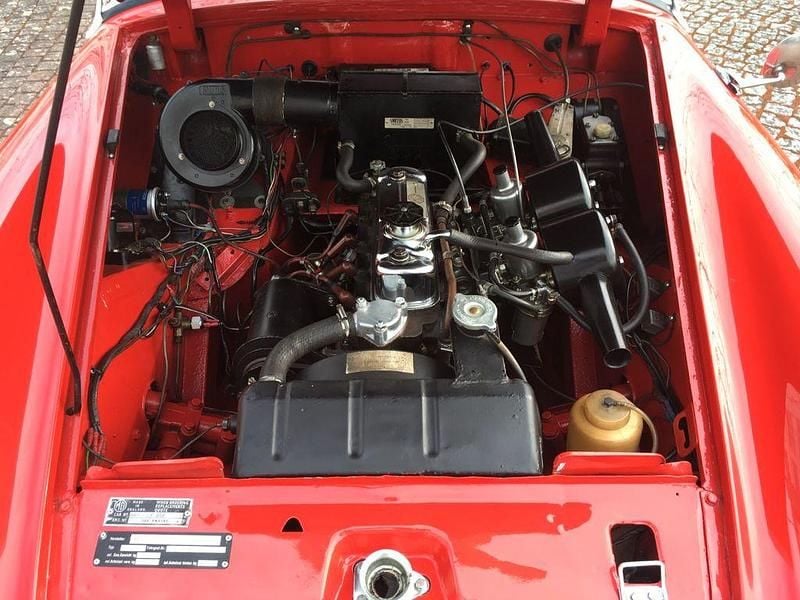 Second-hand MG Midget 48 CP (35 kW) 1962 Roșu Cabrio