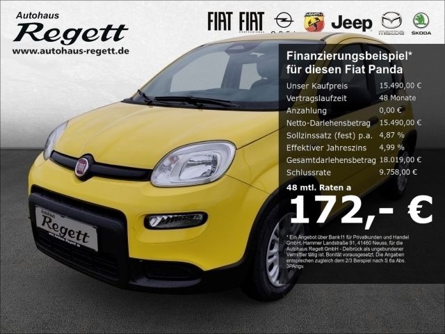 Gelb Neu 2024 Fiat Panda Kleinwagen | 15.490 € - Bild 1/4