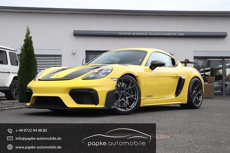 Gelb Gebraucht 2023 Porsche Cayman GT4 Coupé | 159.718 € (Superpreis) - Bild 1/4