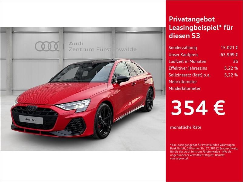 Rot Gebraucht 2024 Audi S3 Performance Limousine | 63.999 € - Bild 1/4
