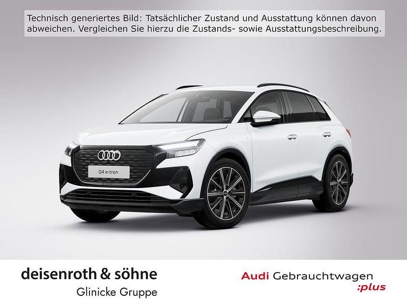 Gletscherweiß metallic Gebraucht 2022 Audi Q4 e-tron S-Line SUV | 26.975 € (Guter Preis) - Bild 1/4