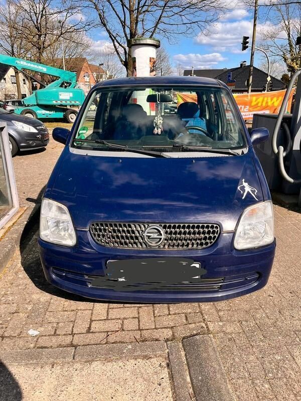 Blau Gebraucht 2002 Opel Agila Kleinwagen | 249 € (Superpreis) - Bild 1/4