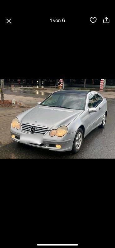 Silber Gebraucht 2003 Mercedes C180 Coupé | 1.350 € (Superpreis) - Bild 1/4