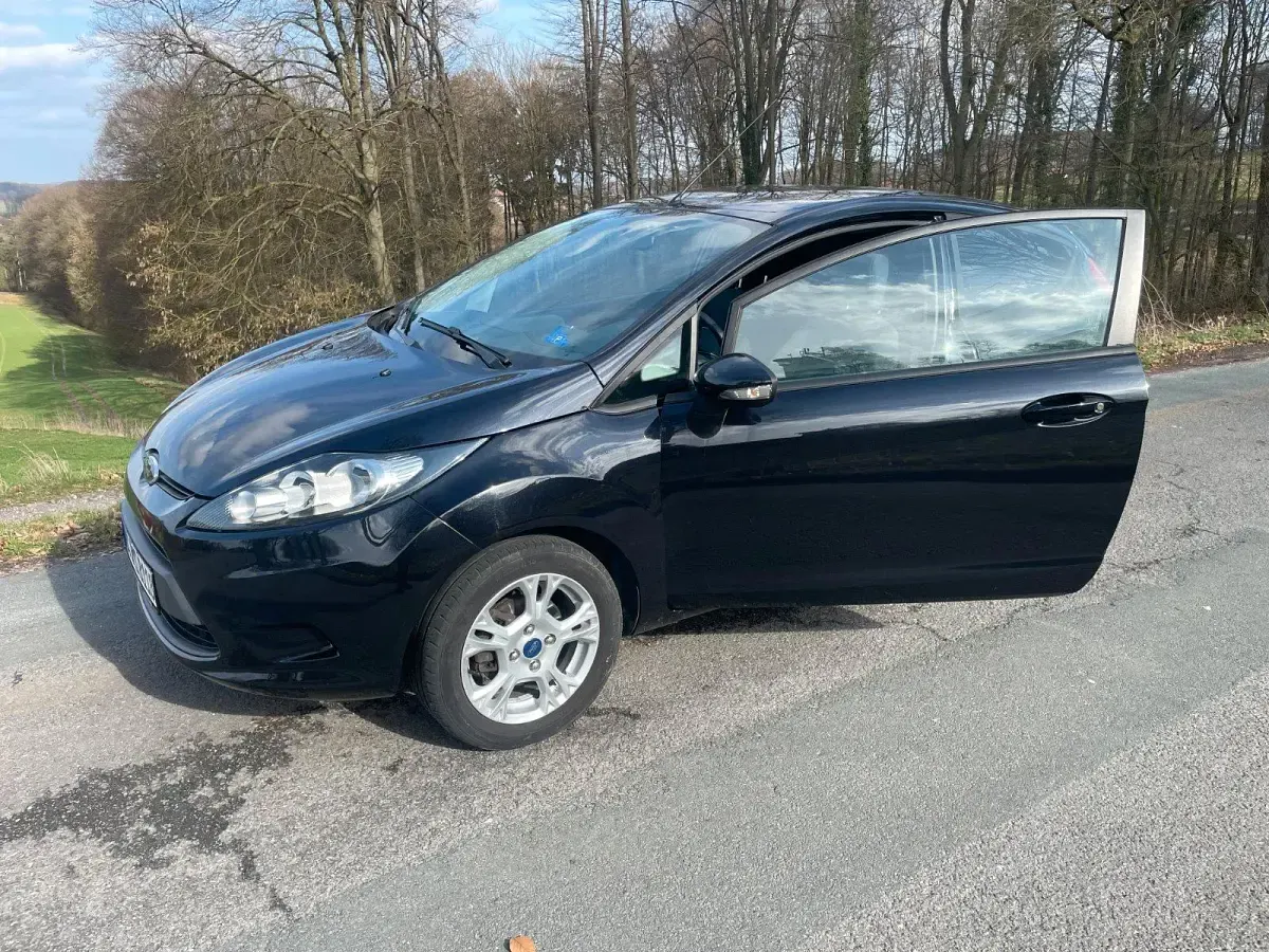 Gebraucht Ford Fiesta Trend 59 PS (43 kW) 2012 Schwarz Kleinwagen