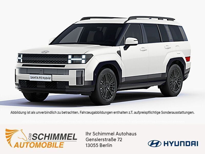 Creamy white Neu 2025 Hyundai Santa Fe Blackline SUV | 64.925 € - Bild 1/4