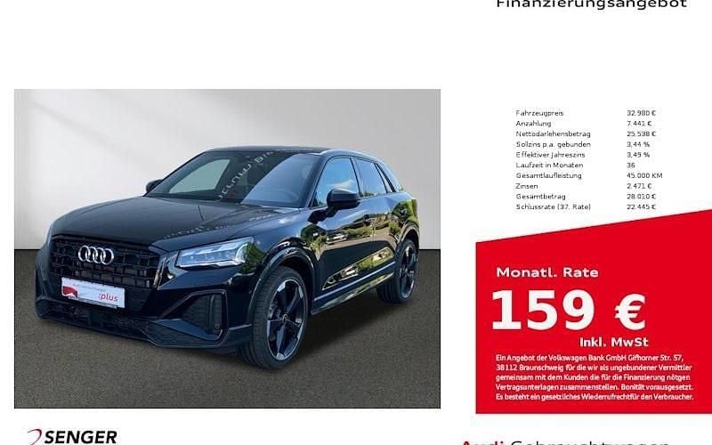 Schwarz Gebraucht 2024 Audi Q2 S-Line SUV | 32.980 € (Fairer Preis) - Bild 1/4