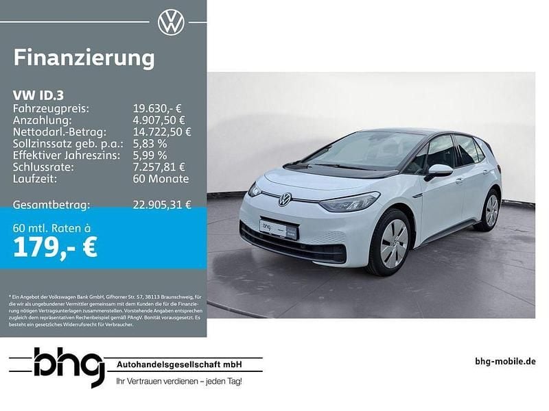 Gebraucht VW ID.3 Pro 107 kW (146 PS) 2022 Weiß Kleinwagen