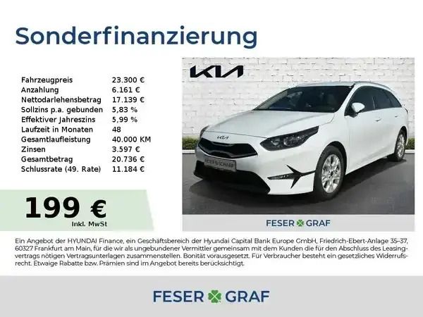 Neu Kia Ceed 101 PS (74 kW) 2025 Cararraweiss Kleinwagen
