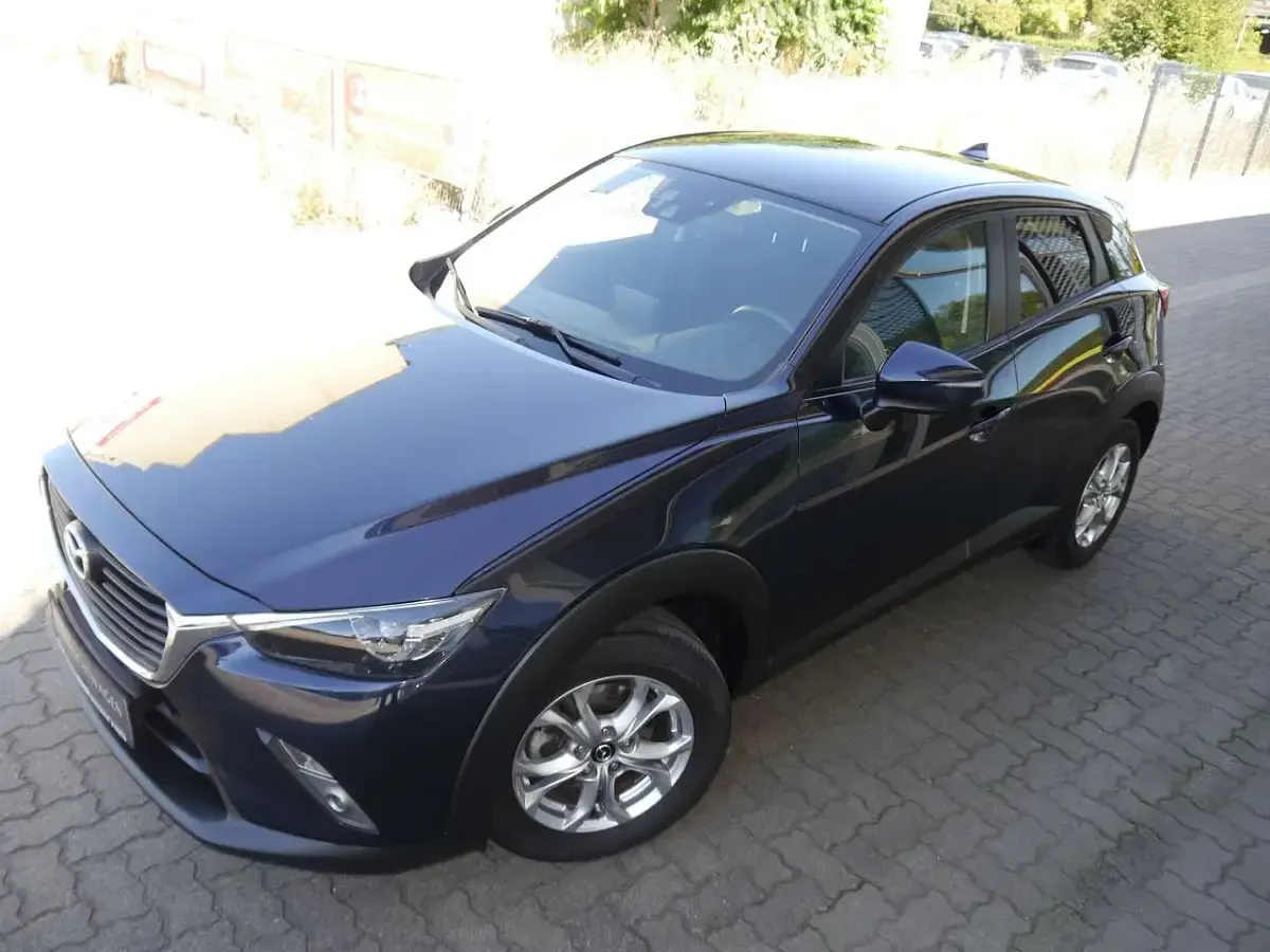 Gebraucht Mazda CX-3 Exclusive-Line 120 PS (88 kW) 2017 Mitternachtsblau metallic 42m SUV