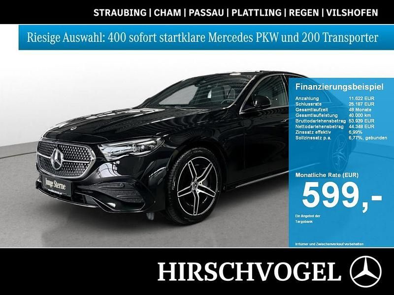 Metalliclack obsidianschwarz Gebraucht 2024 Mercedes E300 AMG line Limousine | 53.430 € (Fairer Preis) - Bild 1/4