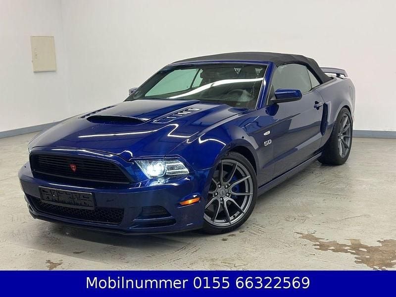 Blau Gebraucht 2014 Ford Mustang GT Cabrio | 21.800 € (Superpreis) - Bild 1/4